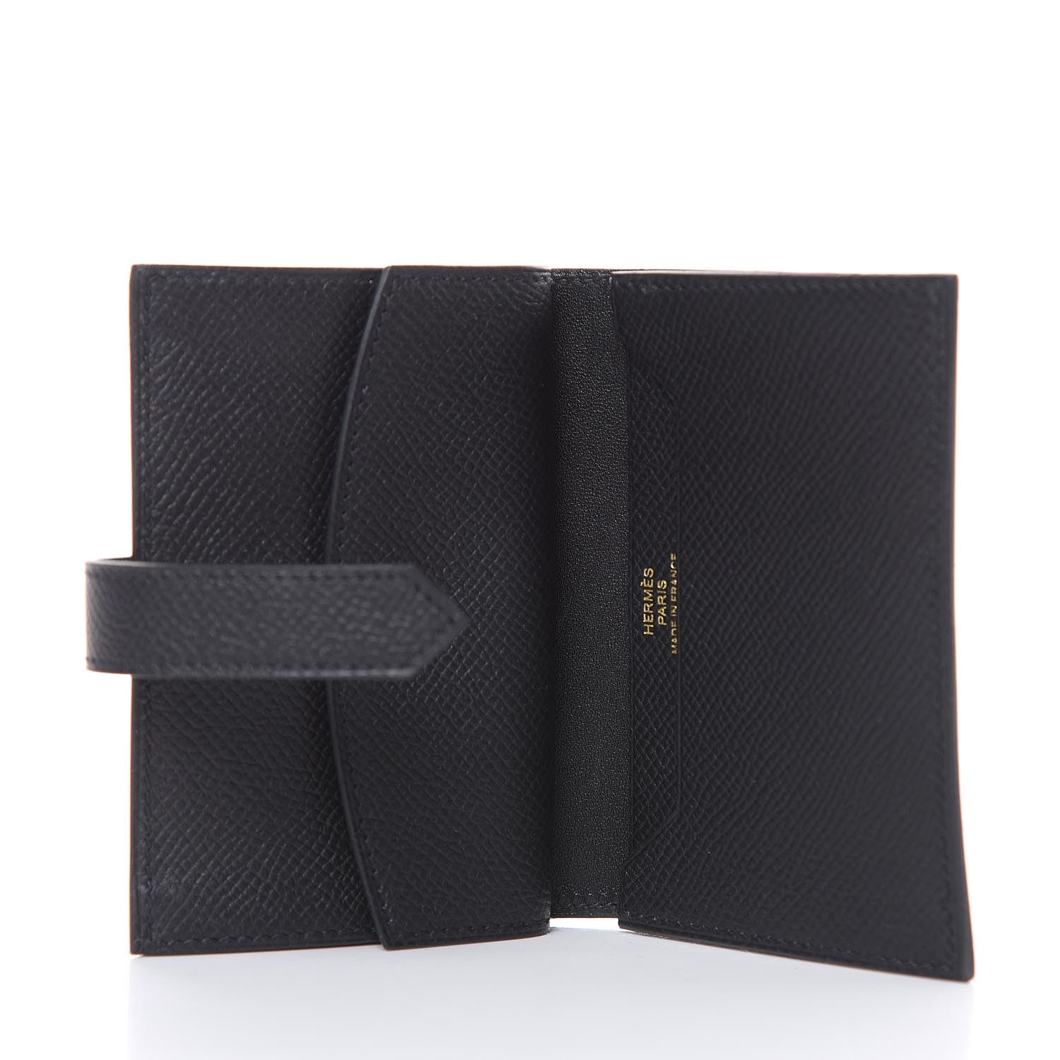 Hermes Epsom Bearn Card Holder Wallet Black 5 of 6