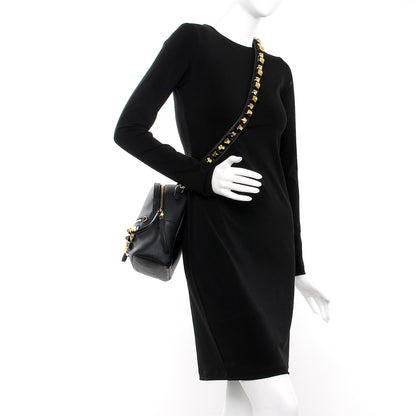 Fendi Vitello Dolce Studded Mini Backpack Black 2 of 7