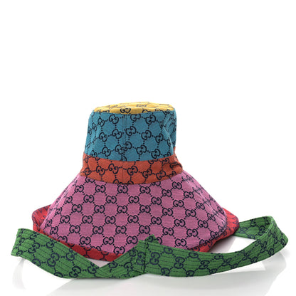 Gucci Monogram Multicolor Wide Brim Hat M Pink Multicolor 5 of 9