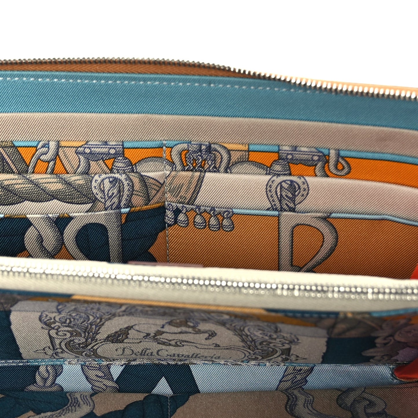 Epsom Silk'In Wallet Sesame
