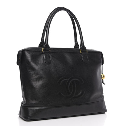 Chanel Caviar CC Tote Black 3 of 14