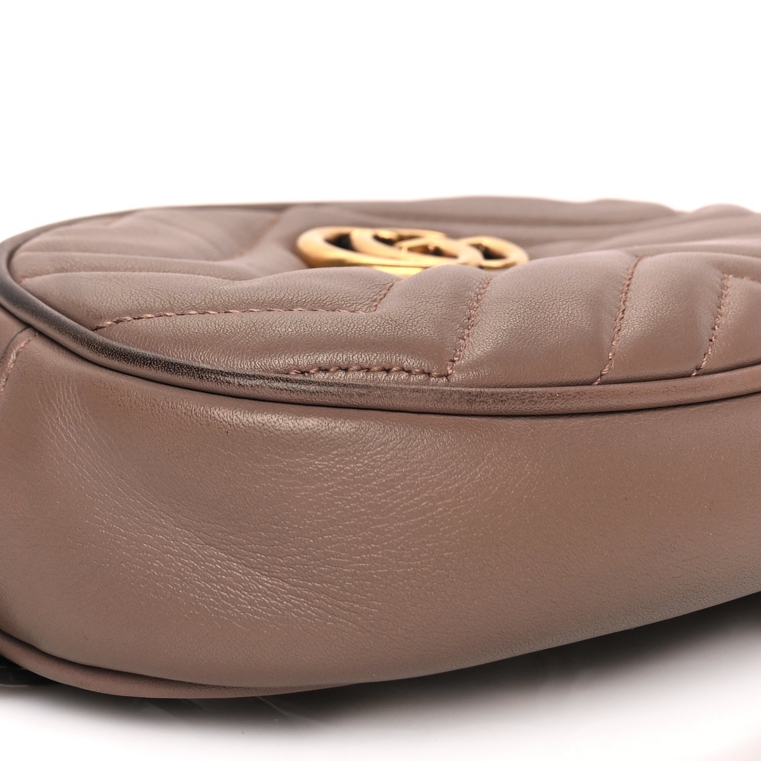 Gucci Calfskin Matelasse GG Marmont Belt Bag 85 34 Porcelain Rose 8 of 18