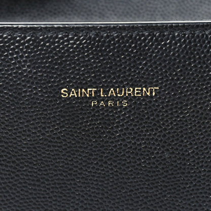 Saint Laurent Grain de Poudre Mini Classic Monogram Cassandra Top Handle  Black 5 of 8