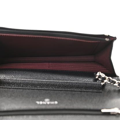 Chanel Caviar Quilted Wallet On Chain WOC Black 5 of 12