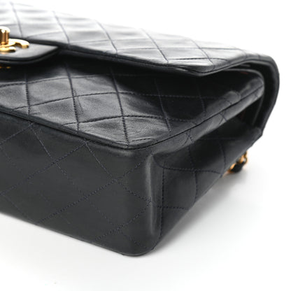 Chanel Lambskin Quilted Medium Double Flap Navy 10 of 10