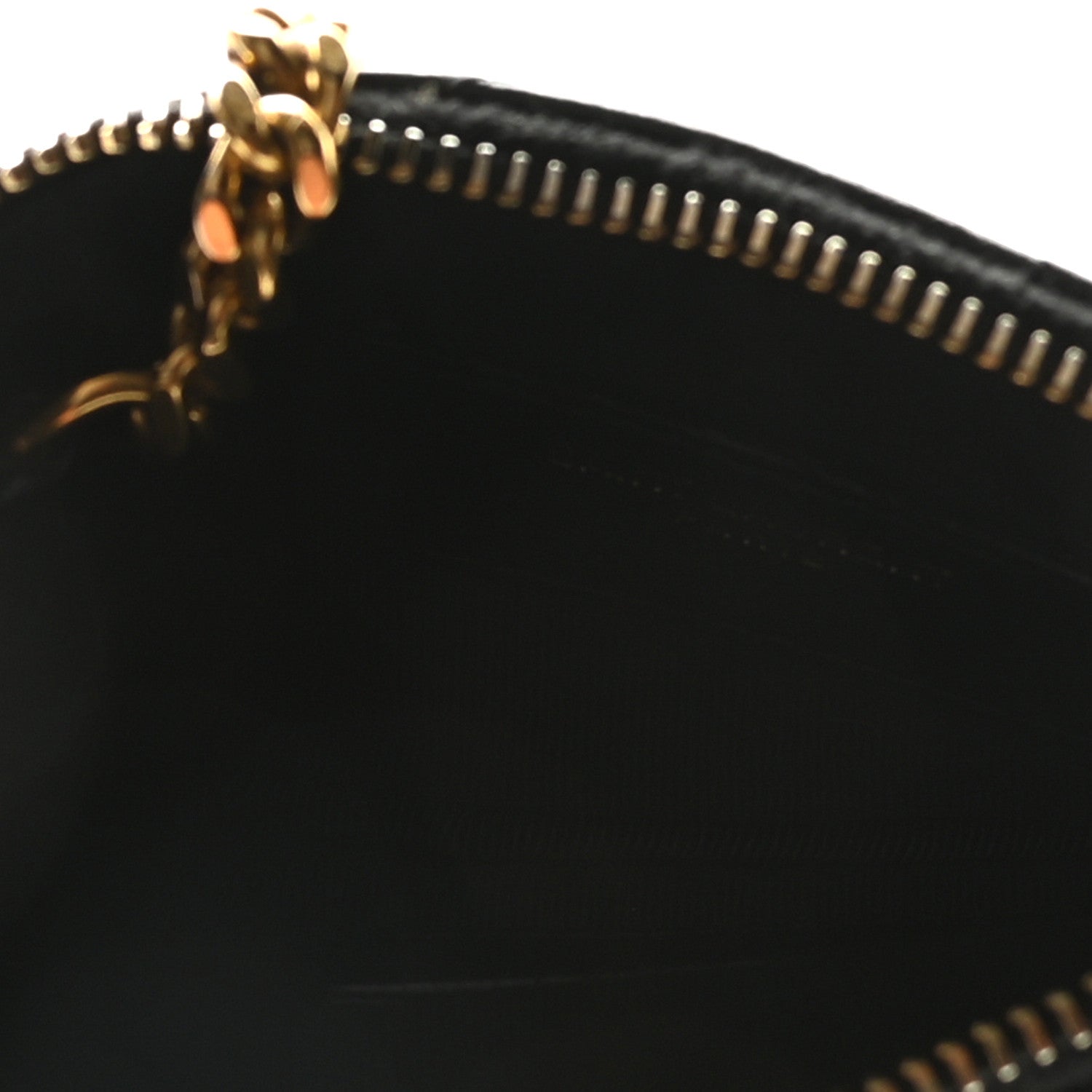 Saint Laurent Calfskin Matelasse Monogram Key Pouch Black 6 of 8