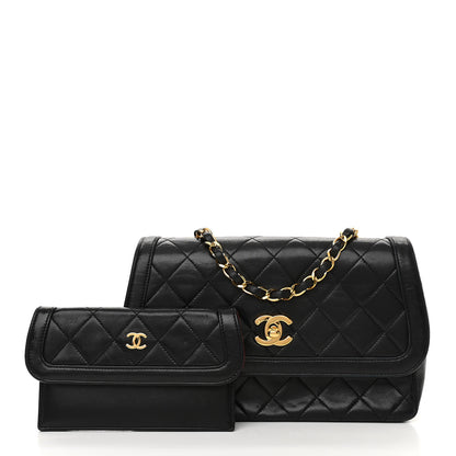 Chanel Lambskin Quilted Medium Single Flap Black 13 of 13