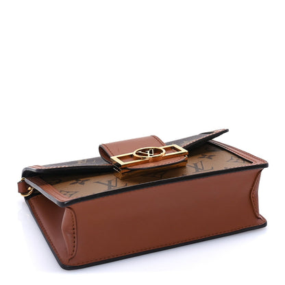 Louis Vuitton Reverse Monogram Dauphine Chain Wallet Brown 4 of 9