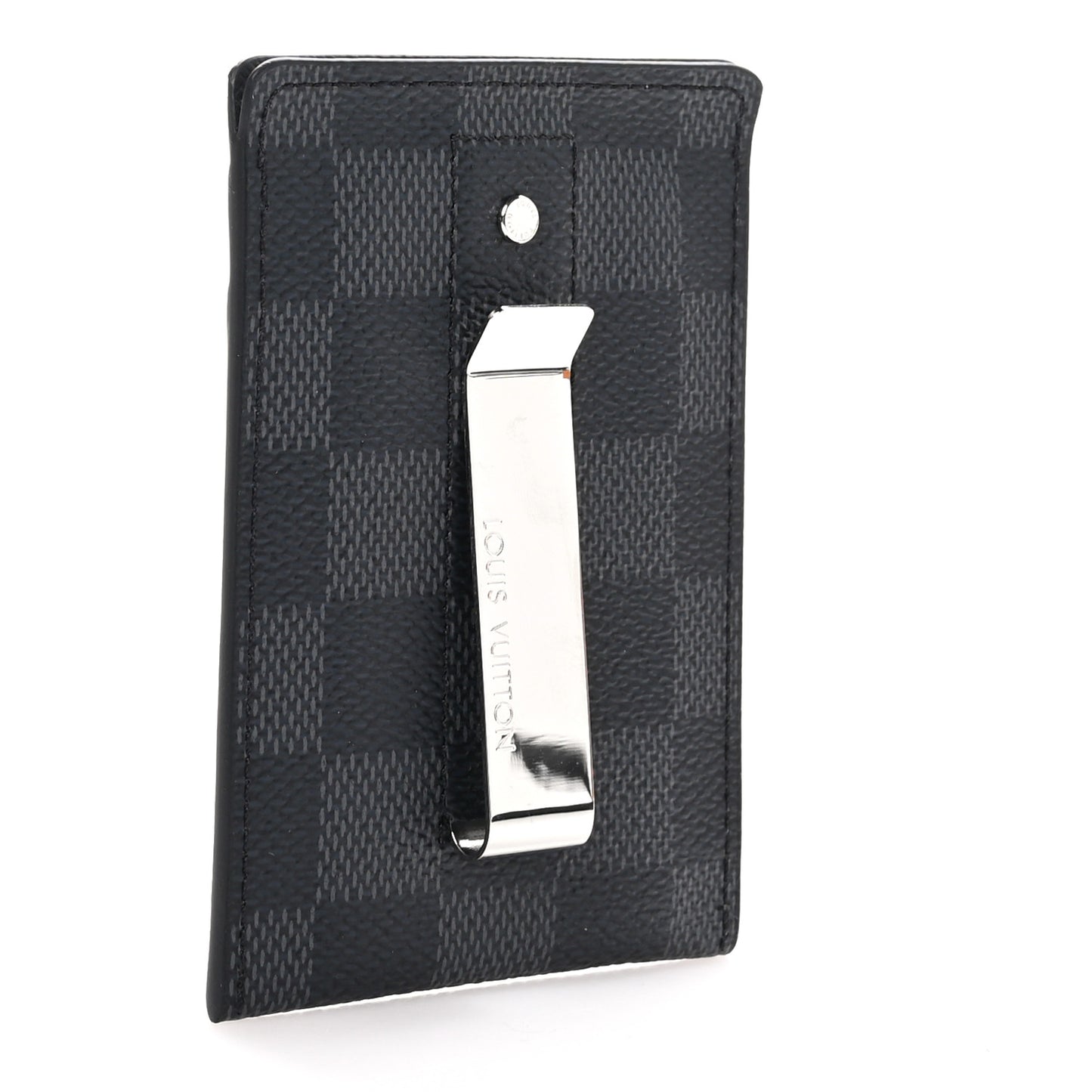 Damier Graphite Pince Card Holder Bill Clip