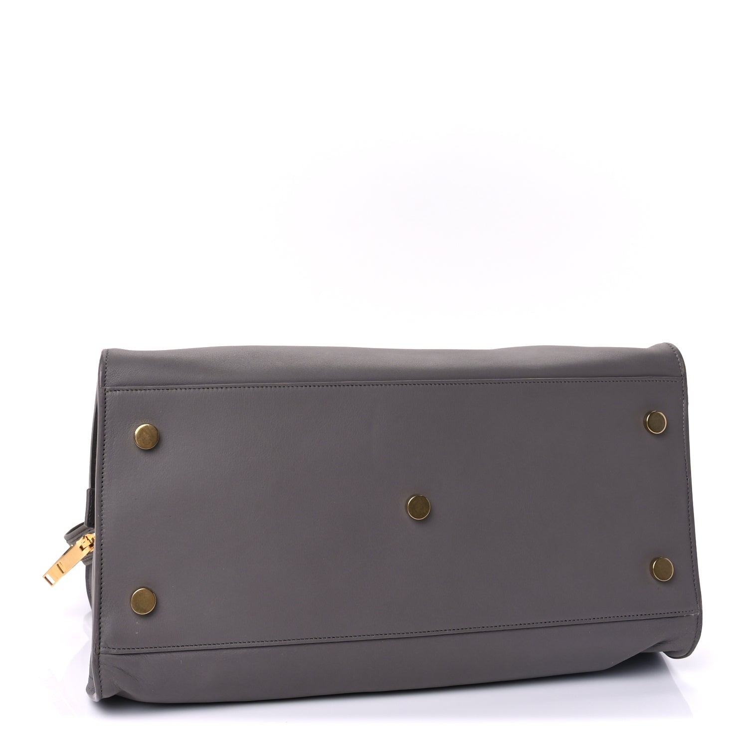 Saint Laurent Smooth Calfskin Medium Monogram Cabas Fog 4 of 8
