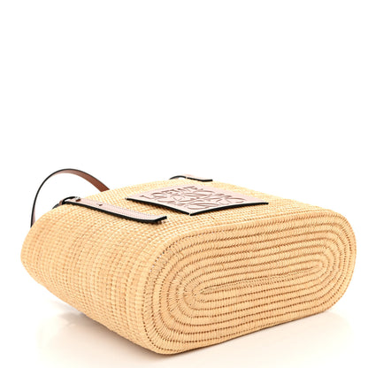Loewe Raffia Small Square Basket Tote Bag Natural Tan 4 of 10