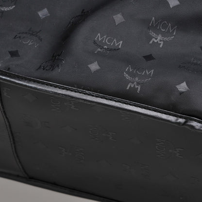 MCM Monogram Coated Canvas Garment Bag Black 15 of 19