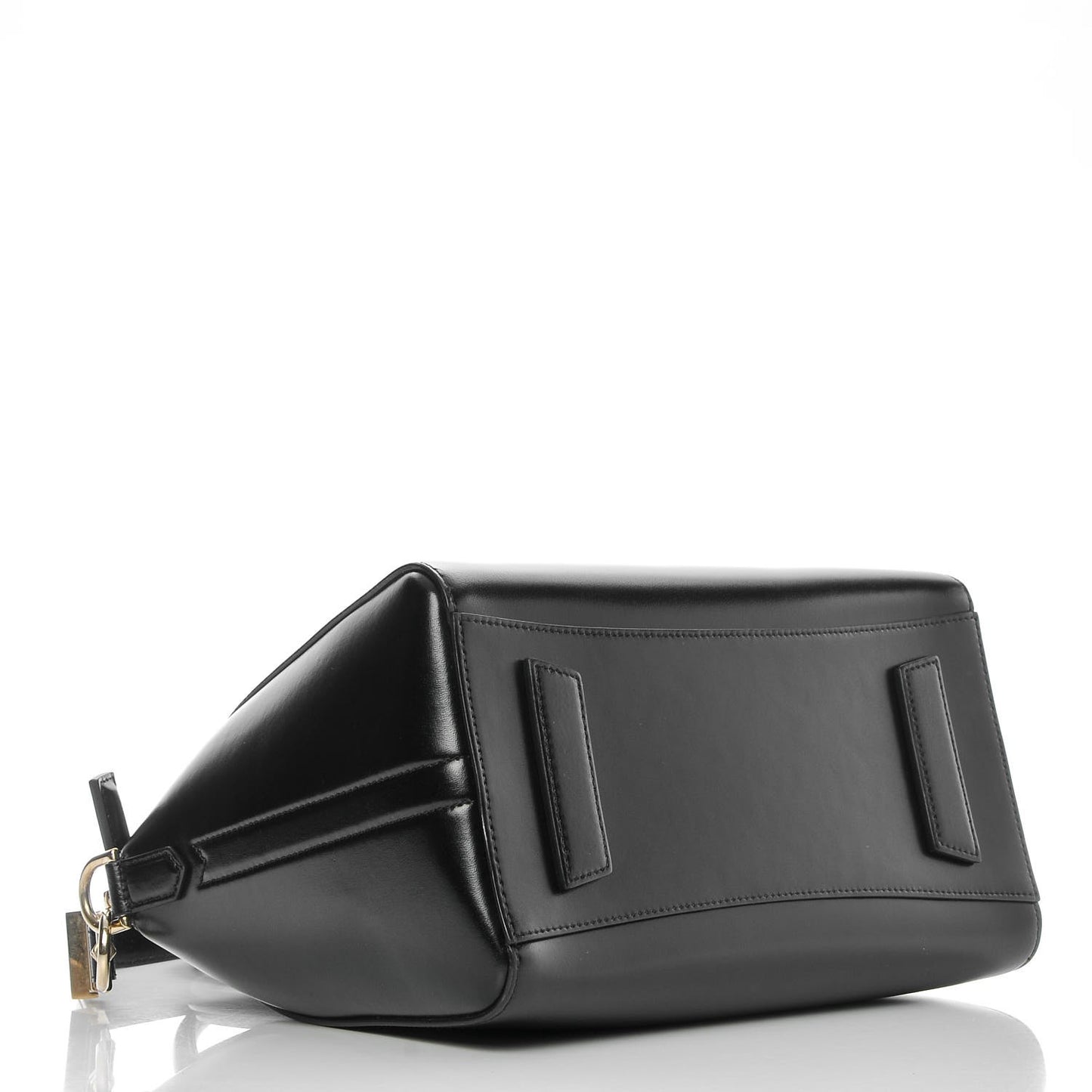 Shiny Lord Calfskin Small Antigona Black