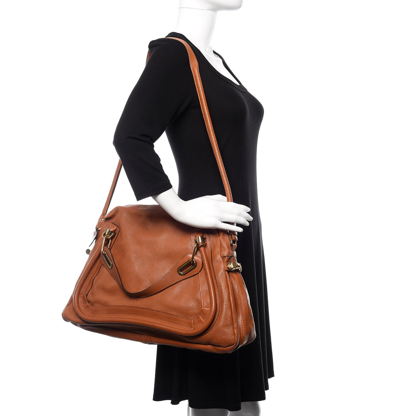 Calfskin Large Paraty Caramel