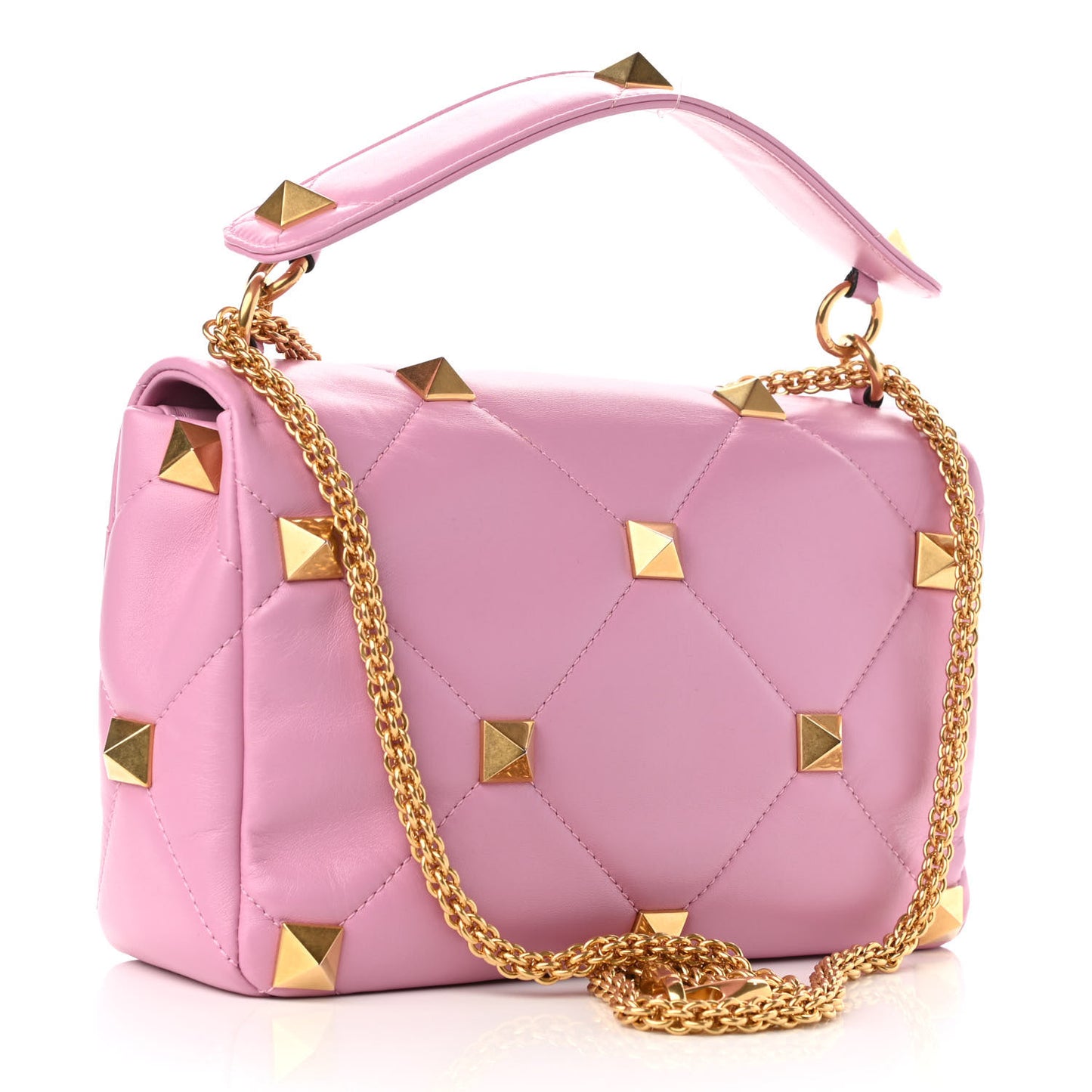 Nappa Large Roman Stud Shoulder Bag Giacinto