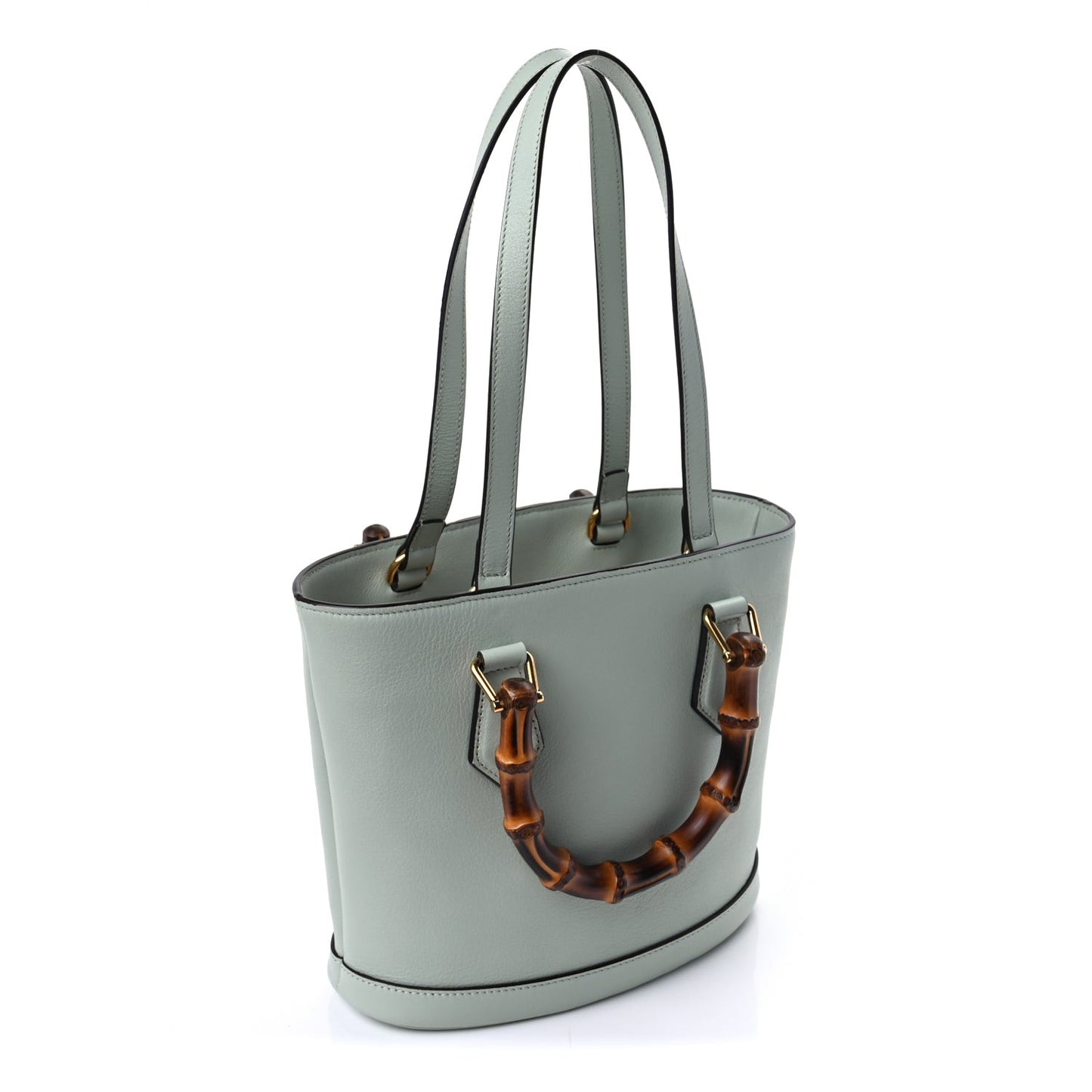 Softy Wonka Textured Dollar Calfskin Small Diana Round Tote Bag  Blue