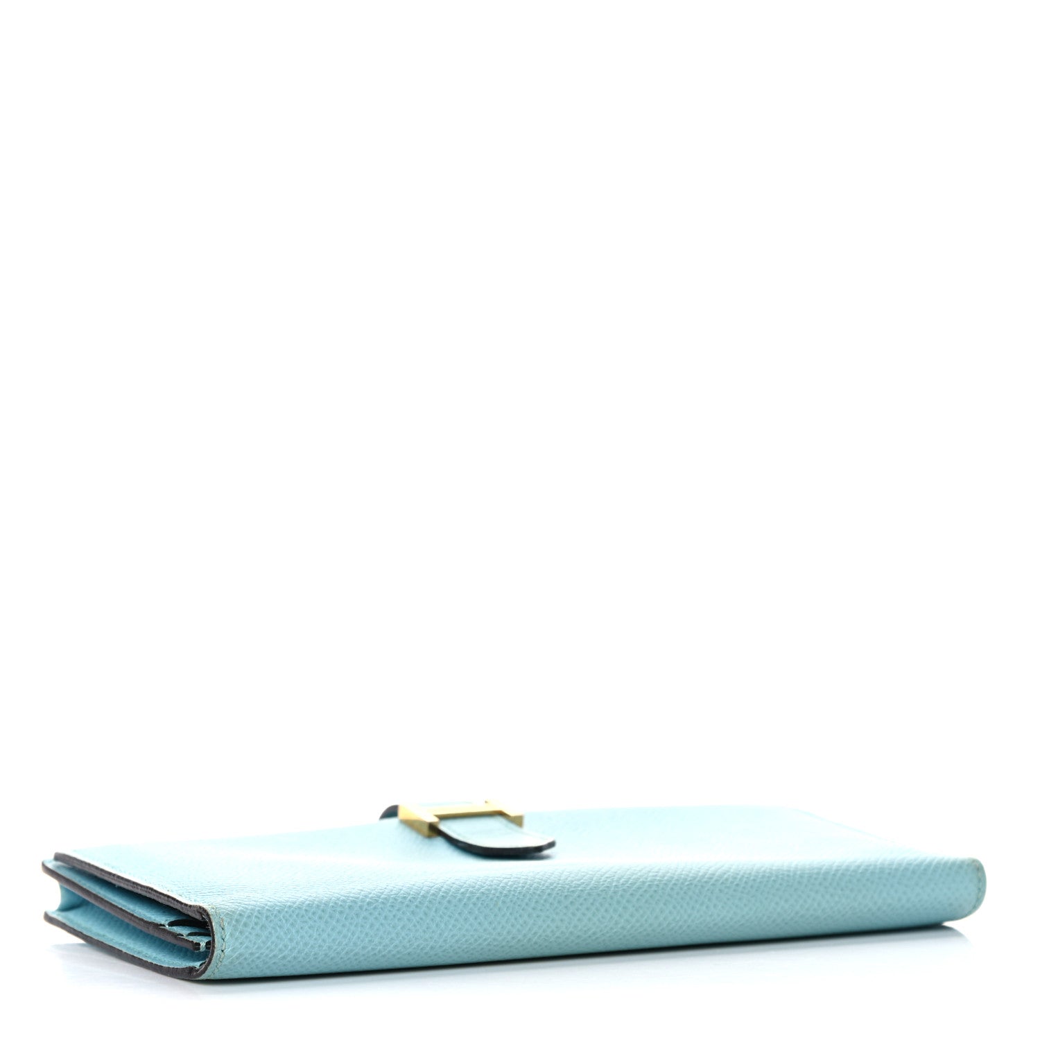 Hermes Epsom Bearn Gusset Wallet Bleu Atoll 4 of 15