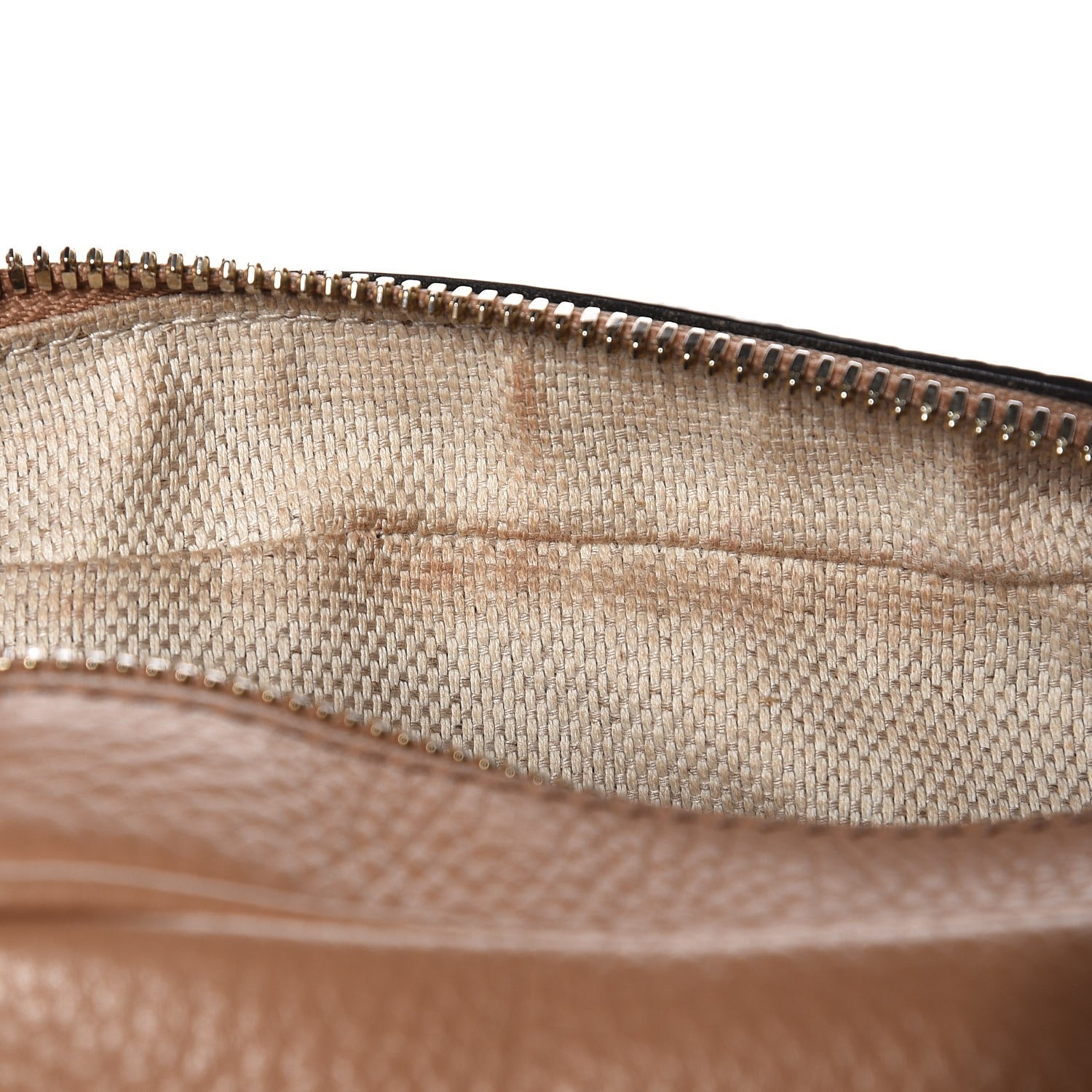 Gucci Pebbled Calfskin Small Soho Disco Bag Camelia 9 of 9