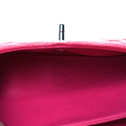 Chanel Patent Quilted Medium Double Flap Pink 10 of 10