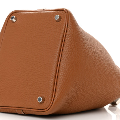Hermes Taurillon Clemence Picotin Lock 18 PM Gold 10 of 11