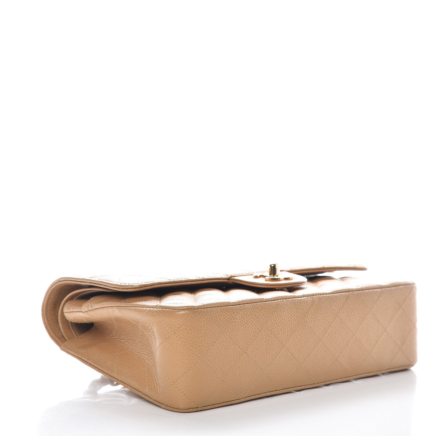 Chanel Caviar Quilted Medium Double Flap Beige Clair 4 of 13