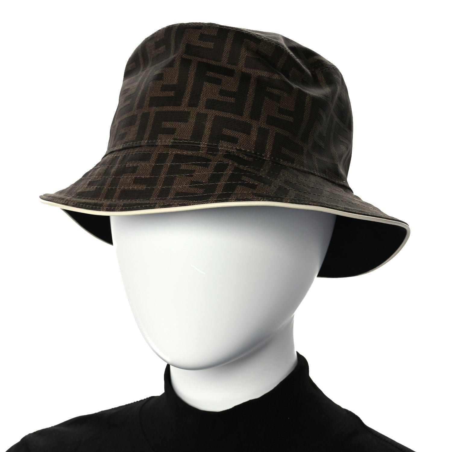 Fendi FENDI Technical Fabric FF Reversible Bucket Hat L Tobacco Beige 2 of 6