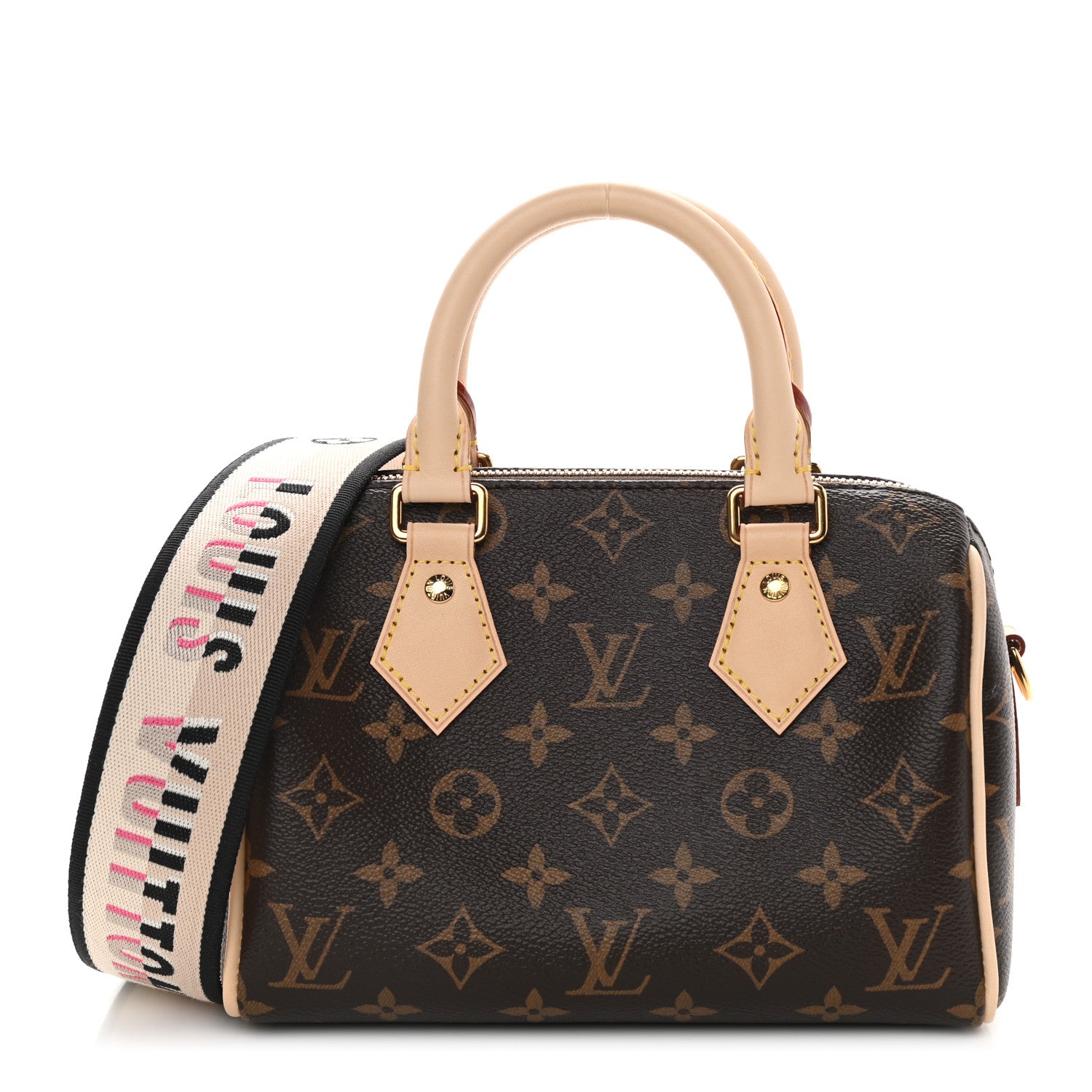 Louis Vuitton Monogram Speedy Bandouliere 20 Black 1 of 8