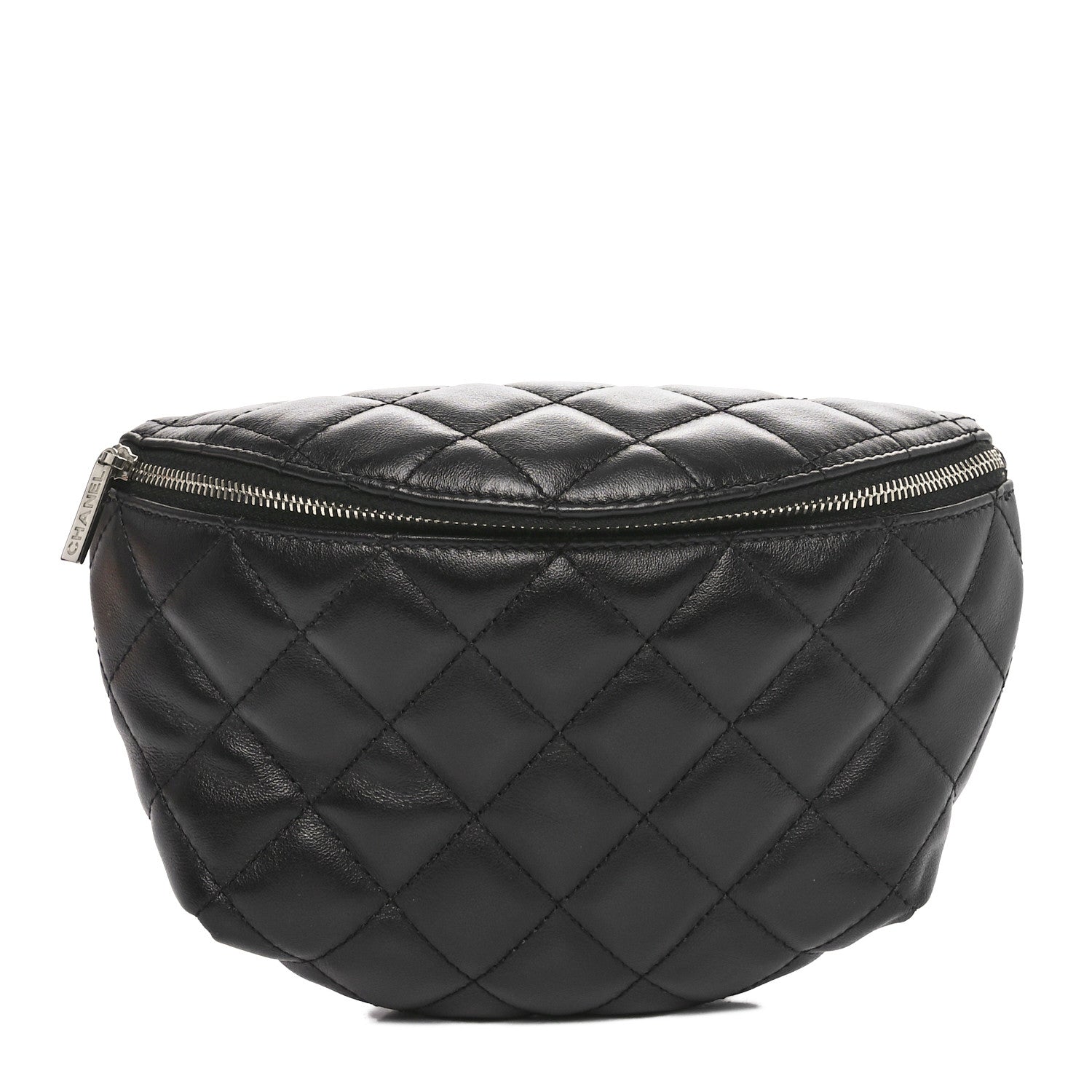 Chanel Calfskin Quilted Waist Belt Bag Black 1 of 9