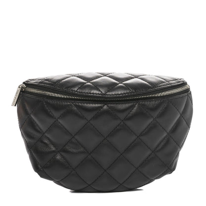 Chanel Calfskin Quilted Waist Belt Bag Black 1 of 9