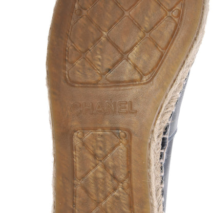 Chanel Lambskin CC Espadrilles 36 Dark Navy 6 of 11