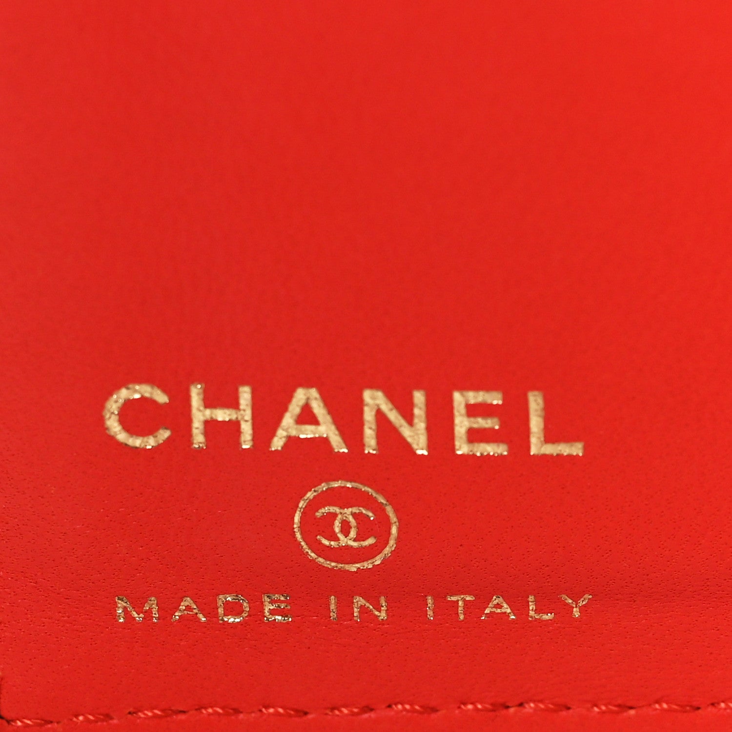 Chanel Lambskin Quilted Card Holder Wallet Red 6 of 9