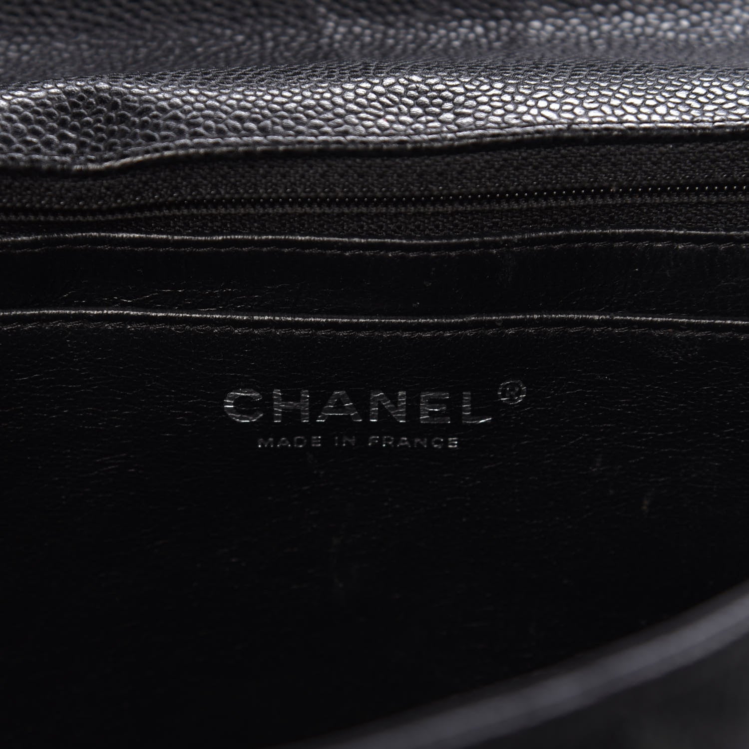 Chanel Caviar Quilted Jumbo Single Flap Black 6 of 11