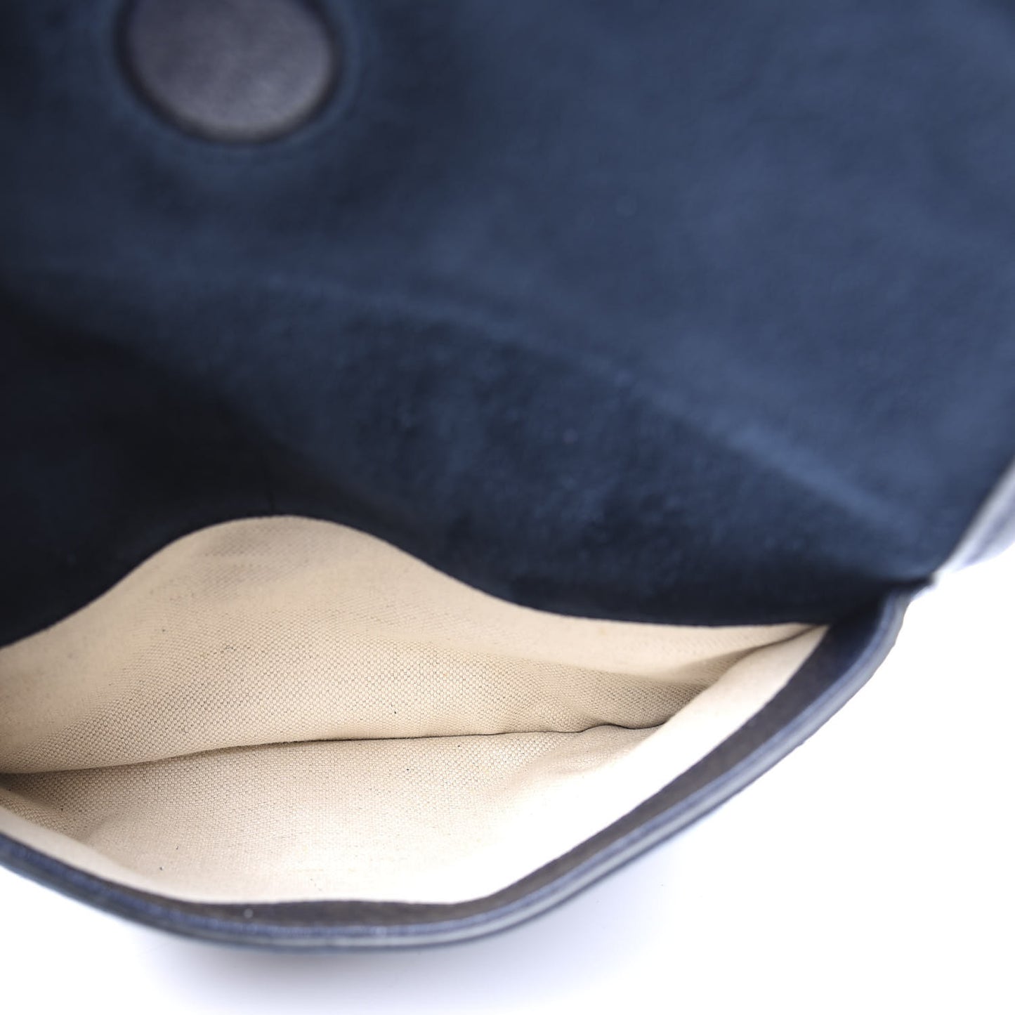 Suede Web Small Neo Vintage Double Flap Messenger Bag Blue
