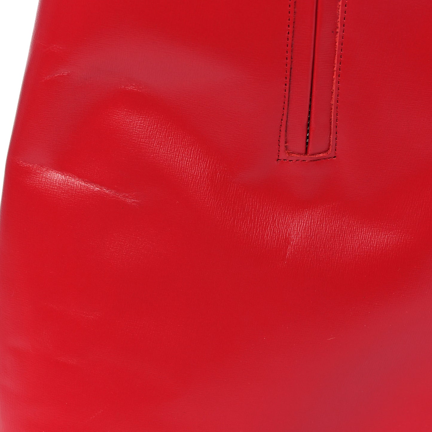 Calfskin Shark Lock Ankle Boots 39 Red