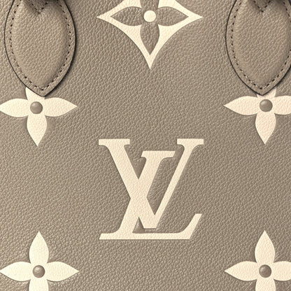 Louis Vuitton Empreinte Monogram Giant Onthego MM Tourterelle Creme 6 of 9