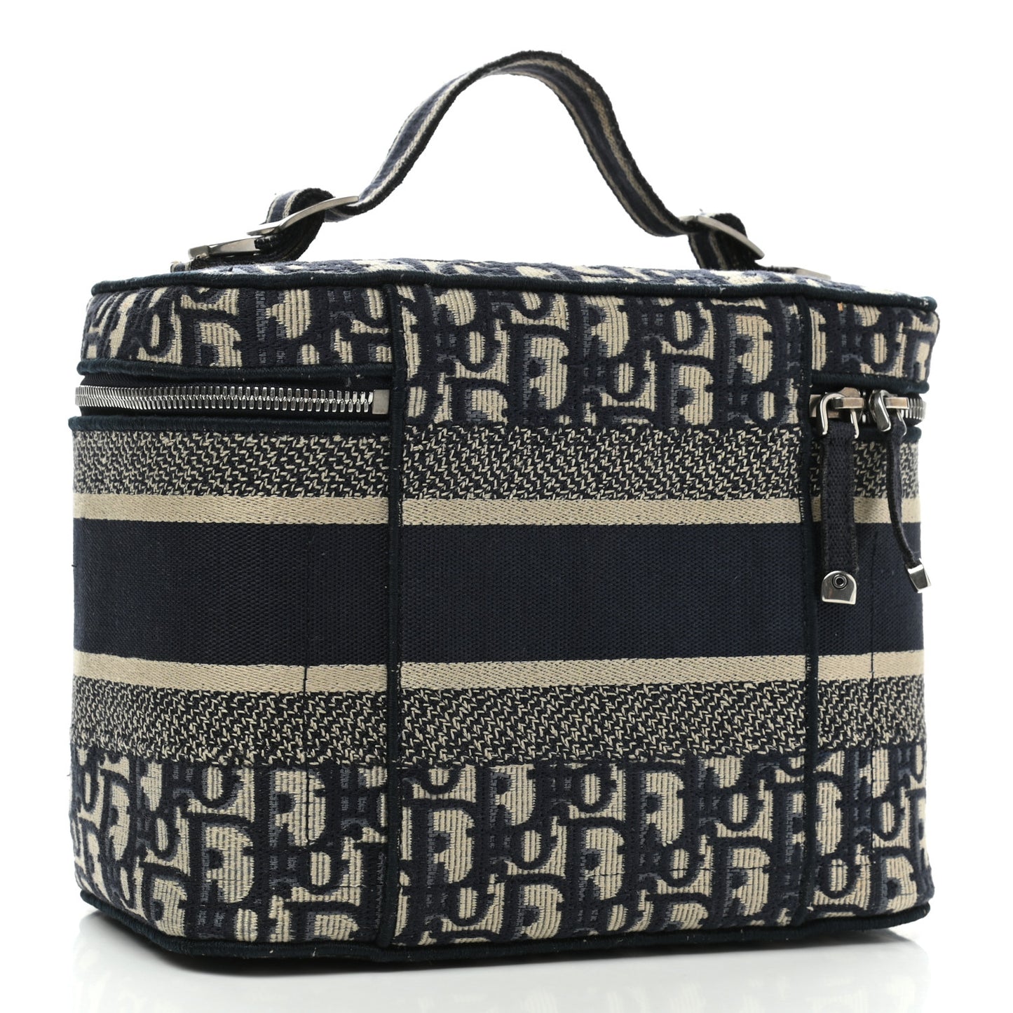 Oblique Diortravel Vanity Case Blue