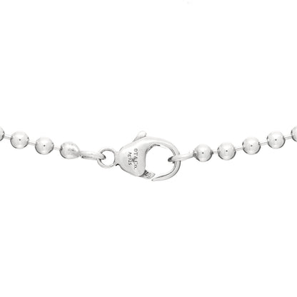 Tiffany Sterling Silver 2.5mm Bead Chain Necklace 16" 4 of 6