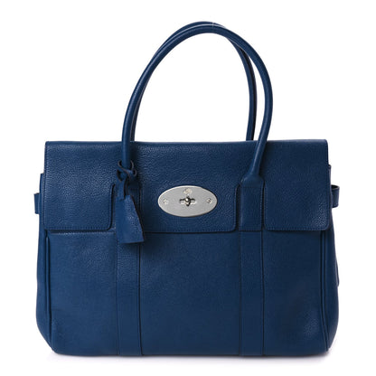 Mulberry Small Classic Grain Bayswater Midnight Blue 1 of 8