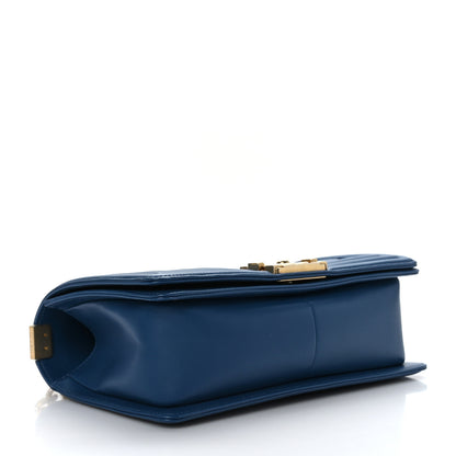 Chanel Lambskin Quilted Medium Boy Flap Blue 4 of 9