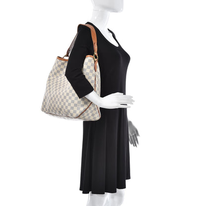 Louis Vuitton Damier Azur Delightful MM Pink 2 of 17