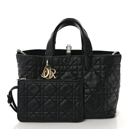 Christian Dior Calfskin Macrocannage Medium Toujours Black 3 of 21