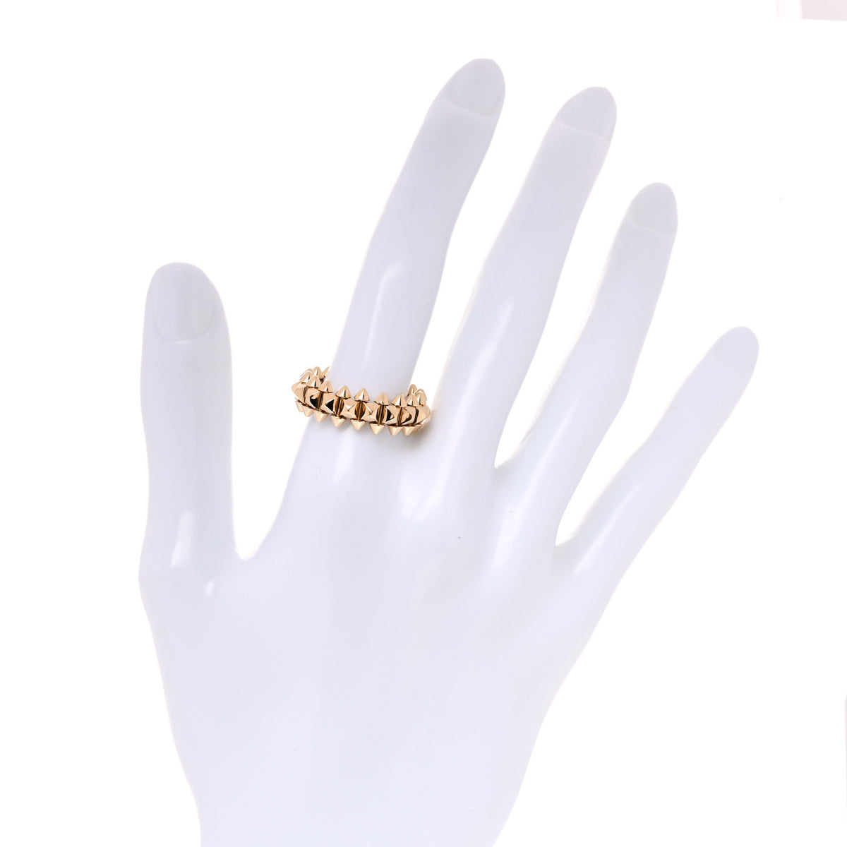 18K Yellow Gold MM Clash De Cartier Ring 56 7.5