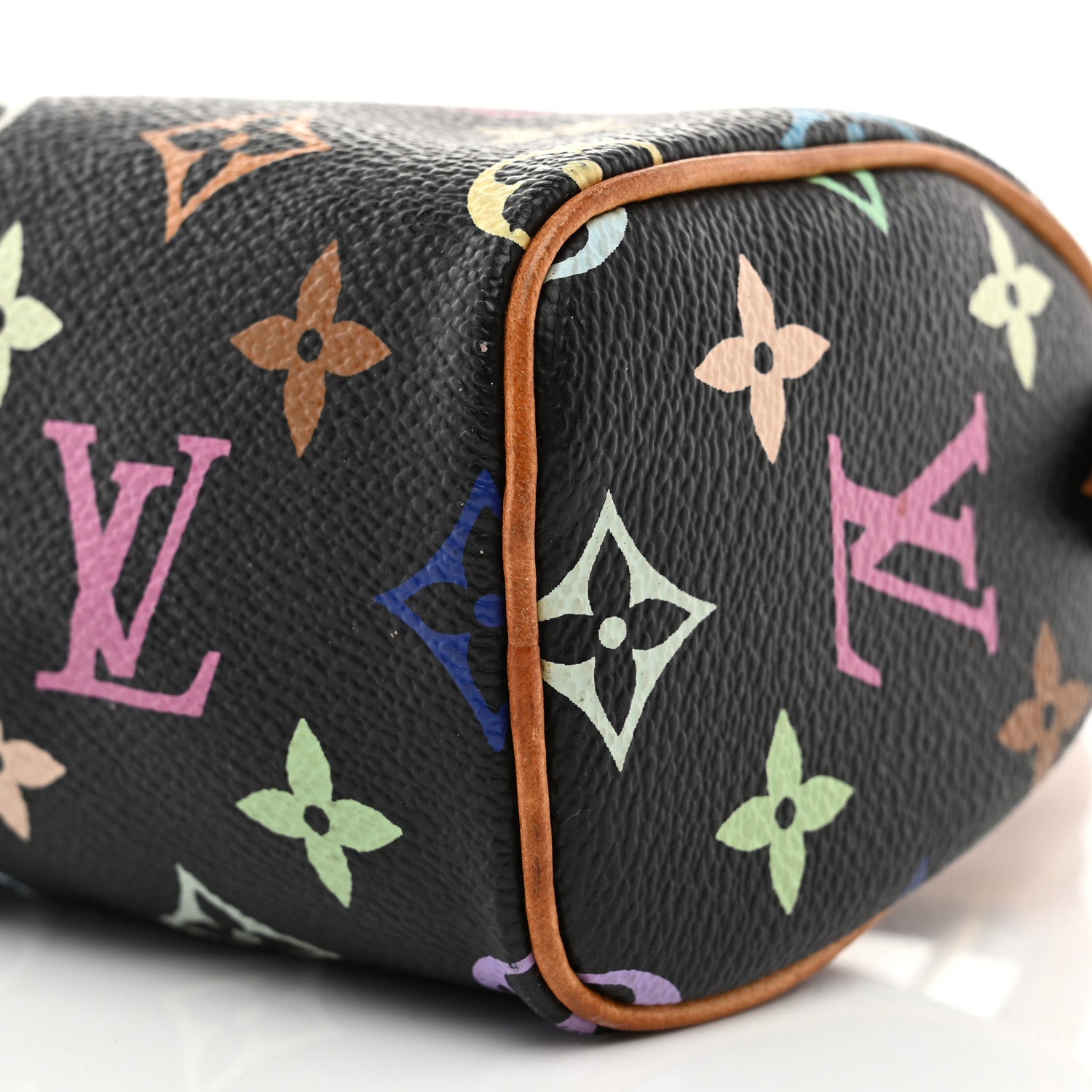 Louis Vuitton Monogram Multicolor Mini Sac HL Speedy Black 9 of 9