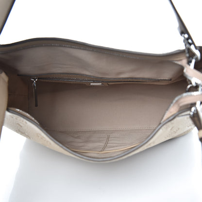 MCM Grained Calfskin Medium Klara Hobo New Beige 6 of 9