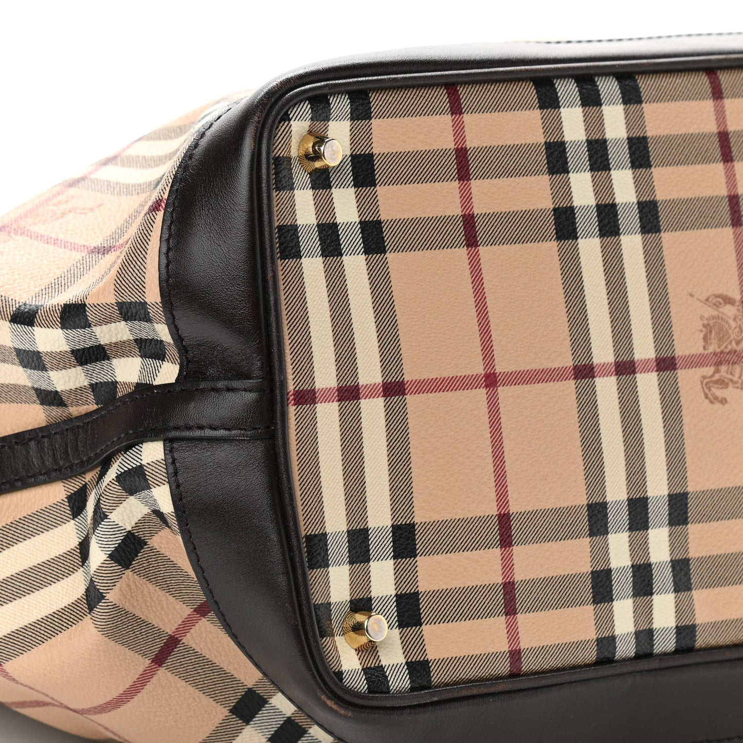 Haymarket Check Medium Golderton Tote Chocolate