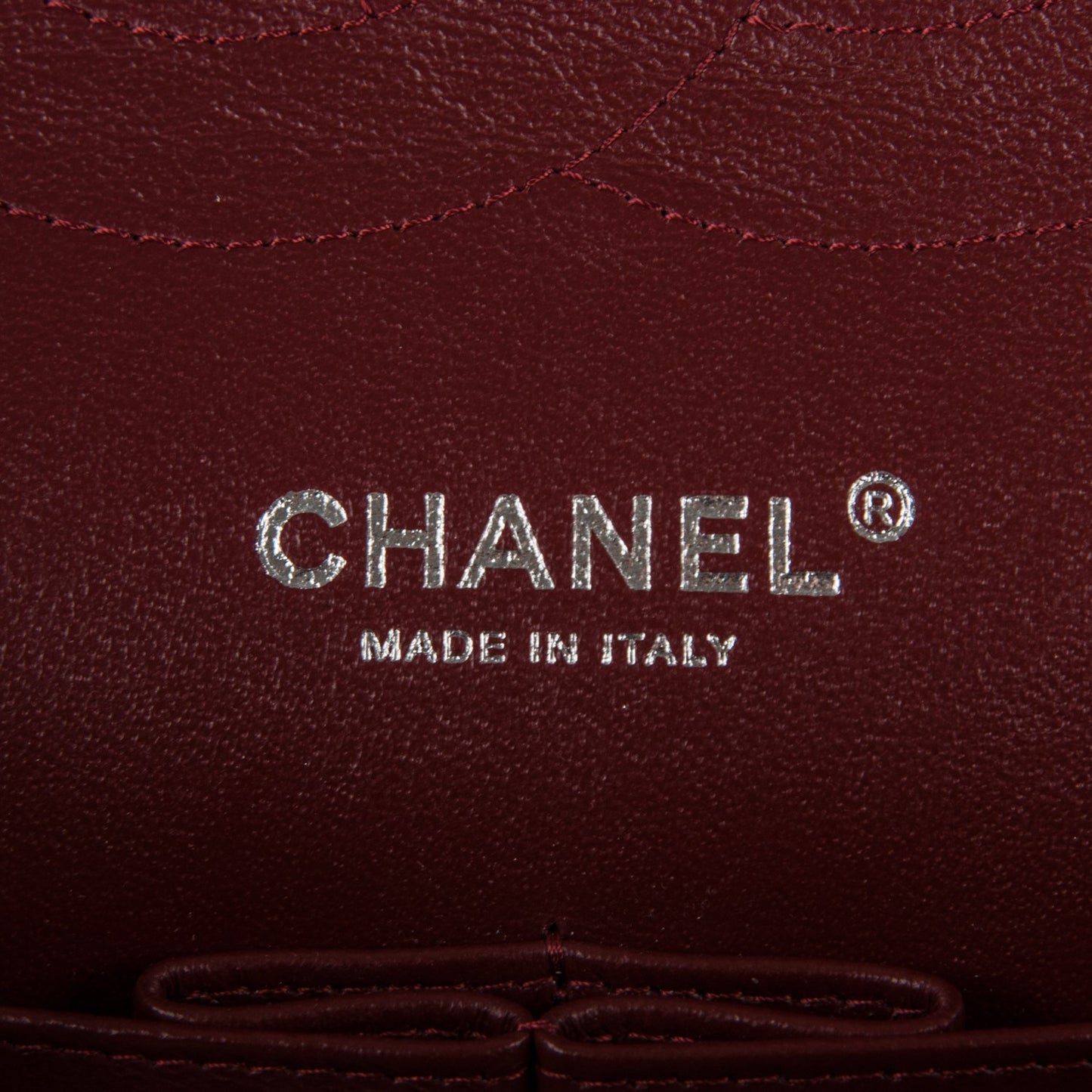 Caviar Quilted Jumbo Double Flap Dark Red