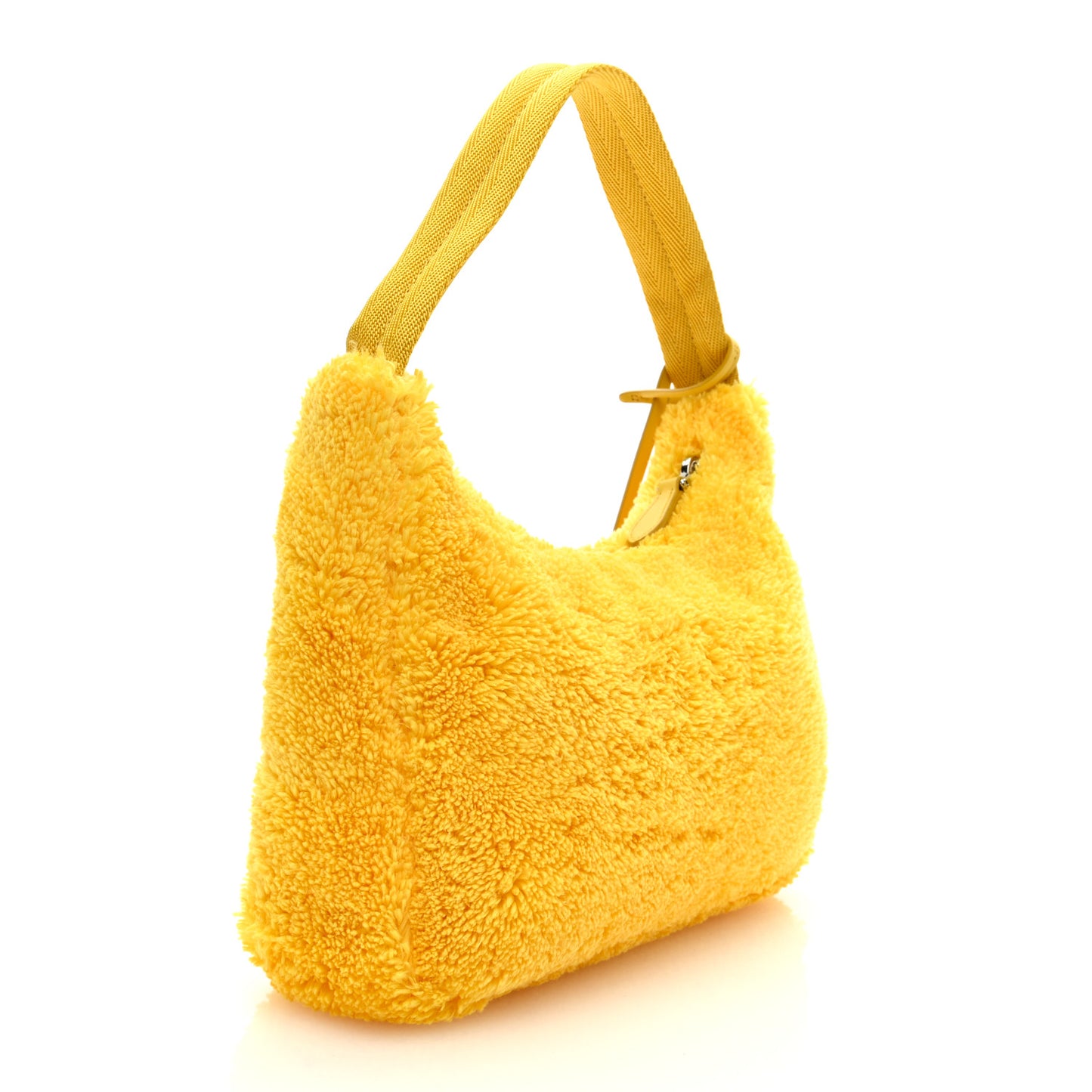 Terry Cloth Mini Re-Edition 2000 Bag Giallo Black