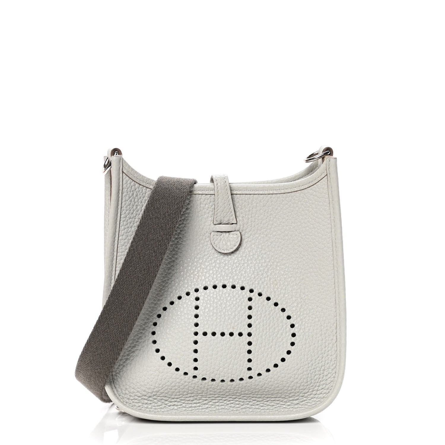 Hermes Taurillon Clemence Amazone Evelyne TPM Gris Perle Etain 1 of 4