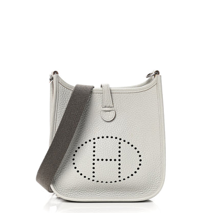 Hermes Taurillon Clemence Amazone Evelyne TPM Gris Perle Etain 1 of 4