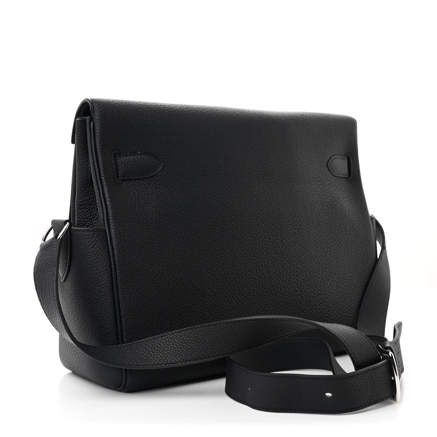 Hermes Togo Kelly Messenger GM Black 3 of 12